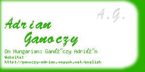 adrian ganoczy business card